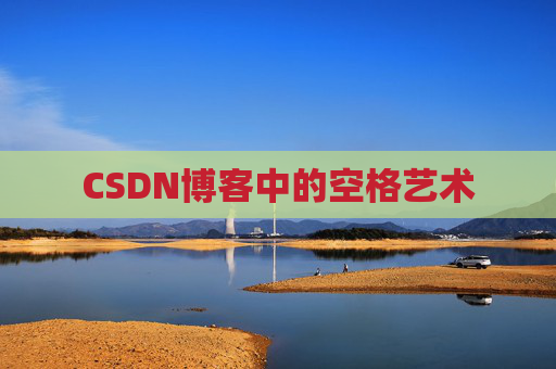CSDN博客中的空格艺术